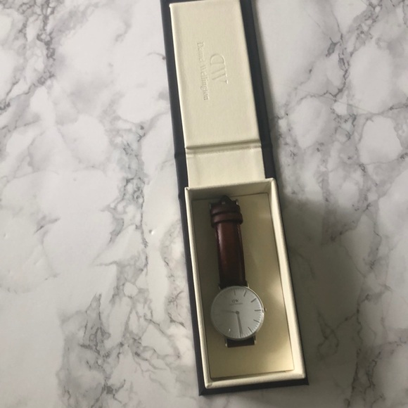 Brown Daniel Wellington Petite St Mawes Watch main image 8